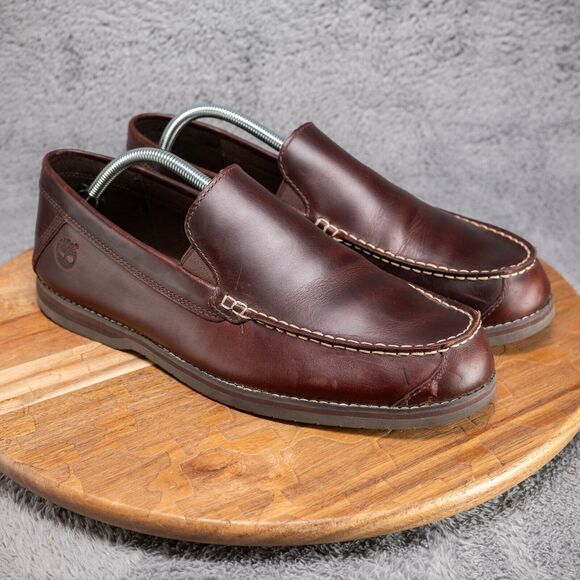 TIMBERLAND Bluffton Ortholite Slip-On Loafer Brown Mens Size 10.5 - Picture 1 of 12